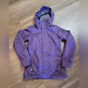 Burton Dry Ride Dryride Coat Jacket Women's Size 3  Purple Full Zip Hooded good